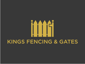 KINGS FENCING & GATES logo design by Franky.