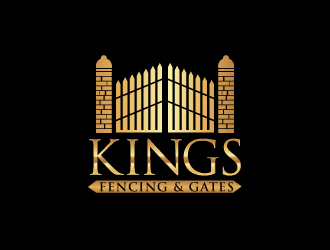 KINGS FENCING & GATES logo design by uttam