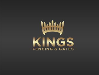 KINGS FENCING & GATES logo design by senja03