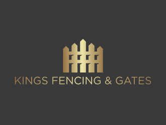 KINGS FENCING & GATES logo design by mukleyRx