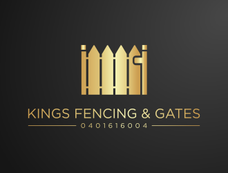 KINGS FENCING & GATES logo design by aflah