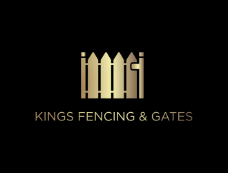 KINGS FENCING & GATES logo design by haidar