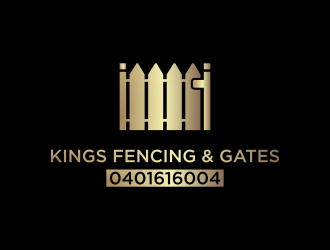 KINGS FENCING & GATES logo design by haidar