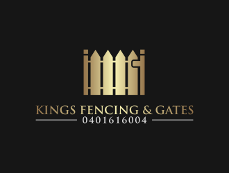 KINGS FENCING & GATES logo design by GassPoll