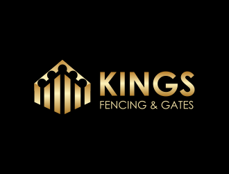 KINGS FENCING & GATES logo design by gcreatives