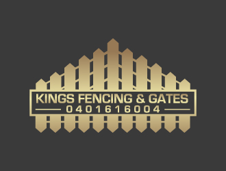 KINGS FENCING & GATES logo design by Farencia