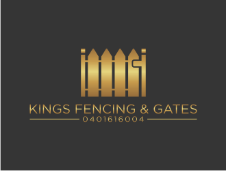 KINGS FENCING & GATES logo design by puthreeone