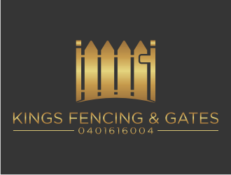 KINGS FENCING & GATES logo design by puthreeone