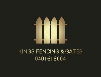 KINGS FENCING & GATES logo design by AnandArts