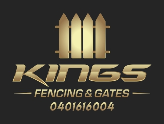 KINGS FENCING & GATES logo design by AnandArts