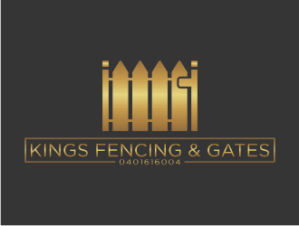 KINGS FENCING & GATES logo design by puthreeone