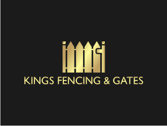 KINGS FENCING & GATES logo design by Artomoro