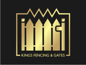 KINGS FENCING & GATES logo design by Artomoro