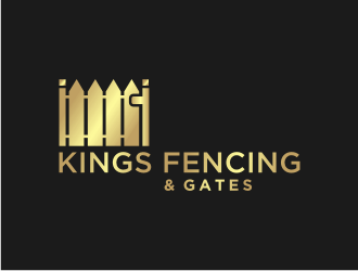 KINGS FENCING & GATES logo design by Artomoro