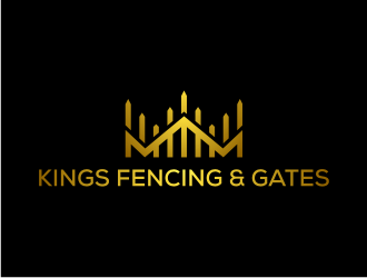 KINGS FENCING & GATES logo design by peundeuyArt