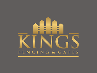 KINGS FENCING & GATES logo design by EkoBooM