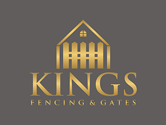 KINGS FENCING & GATES logo design by EkoBooM