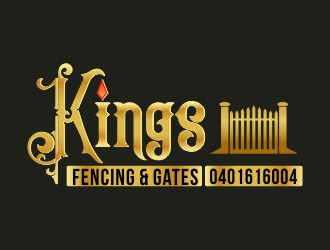 KINGS FENCING & GATES logo design by AnandArts