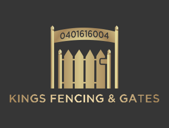 KINGS FENCING & GATES logo design by Mahrein