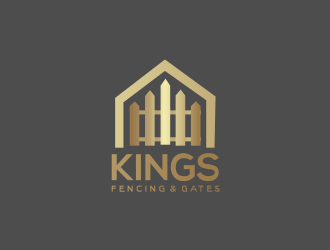 KINGS FENCING & GATES logo design by MUNAROH