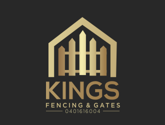 KINGS FENCING & GATES logo design by MUNAROH