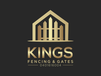 KINGS FENCING & GATES logo design by MUNAROH