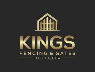 KINGS FENCING & GATES logo design by MUNAROH