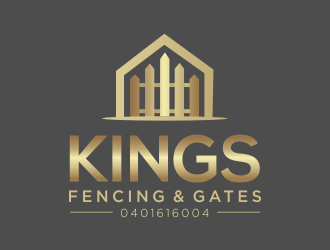 KINGS FENCING & GATES logo design by MUNAROH