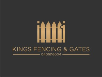 KINGS FENCING & GATES logo design by sabyan