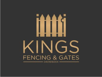 KINGS FENCING & GATES logo design by sabyan