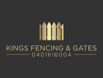 KINGS FENCING & GATES logo design by MUNAROH