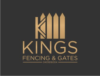 KINGS FENCING & GATES logo design by sabyan