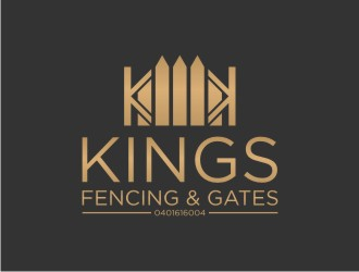 KINGS FENCING & GATES logo design by sabyan