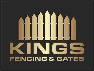 KINGS FENCING & GATES logo design by cintoko