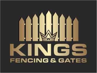 KINGS FENCING & GATES logo design by cintoko