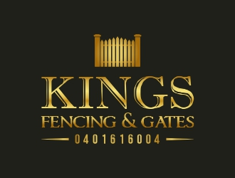 KINGS FENCING & GATES logo design by AnandArts