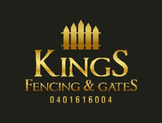 KINGS FENCING & GATES logo design by AnandArts