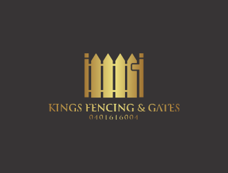 KINGS FENCING & GATES logo design by oke2angconcept