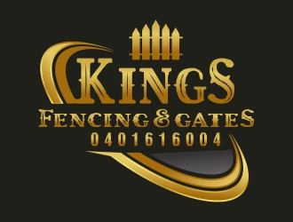 KINGS FENCING & GATES logo design by AnandArts