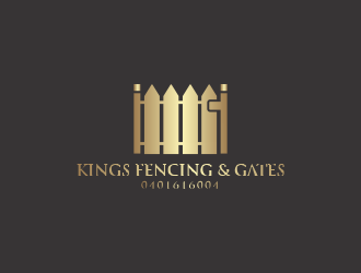 KINGS FENCING & GATES logo design by oke2angconcept