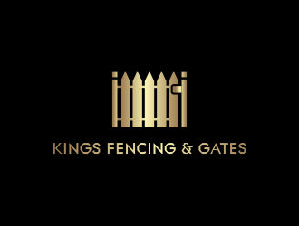 KINGS FENCING & GATES logo design by done