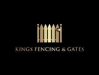 KINGS FENCING & GATES logo design by done