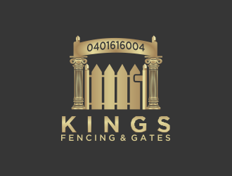 KINGS FENCING & GATES logo design by Mahrein