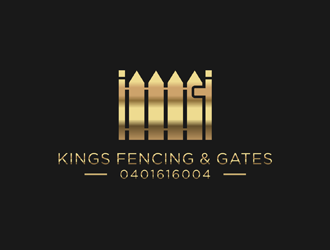 KINGS FENCING & GATES logo design by jancok