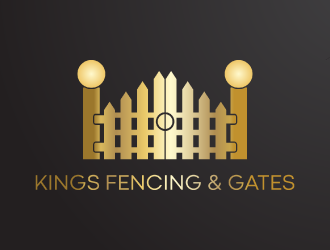 KINGS FENCING & GATES logo design by nona