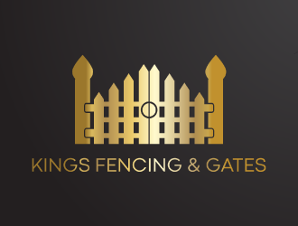 KINGS FENCING & GATES logo design by nona