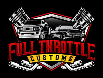 Full Throttle Customs logo design by daywalker