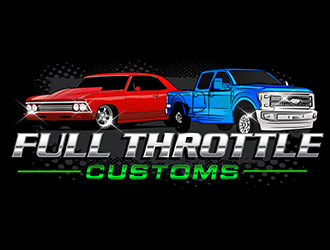 Full Throttle Customs logo design by 3Dlogos