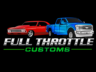 Full Throttle Customs logo design by 3Dlogos