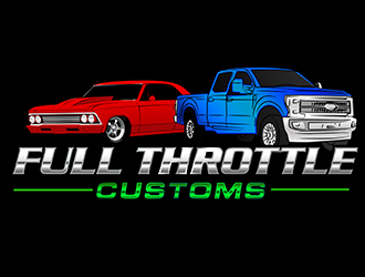 Full Throttle Customs logo design by 3Dlogos